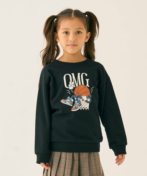 minimal / ミニマル スウェット | OMGプリントプルオーバー（黒）