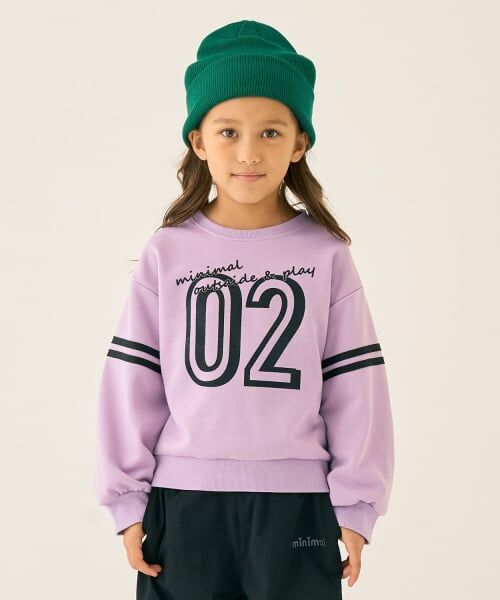minimal / ミニマル スウェット | アソートフロッキーPT裏毛プルオーバー（ラベンダー）