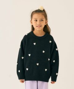 minimal / ミニマル ニット・セーター | ハート刺しゅうニット