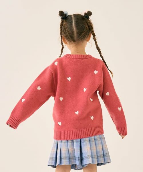 minimal / ミニマル ニット・セーター | ハート刺しゅうニット | 詳細12