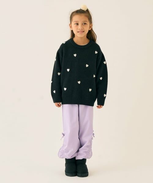 minimal / ミニマル ニット・セーター | ハート刺しゅうニット | 詳細14