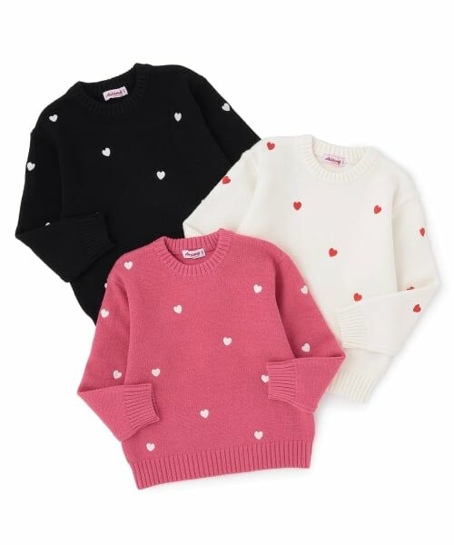 minimal / ミニマル ニット・セーター | ハート刺しゅうニット | 詳細5