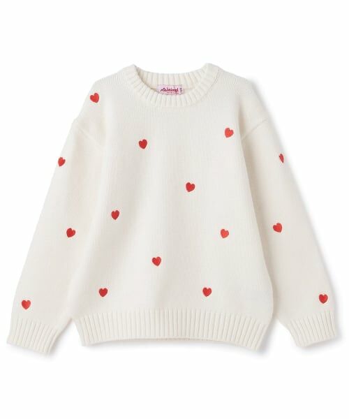 minimal / ミニマル ニット・セーター | ハート刺しゅうニット | 詳細6