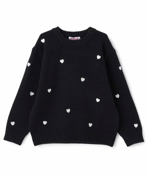 minimal / ミニマル ニット・セーター | ハート刺しゅうニット | 詳細8