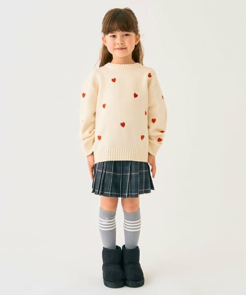 minimal / ミニマル ニット・セーター | ハート刺しゅうニット | 詳細9