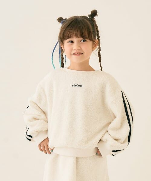 minimal / ミニマル スウェット | ボアプルオーバー（オフ ホワイト）