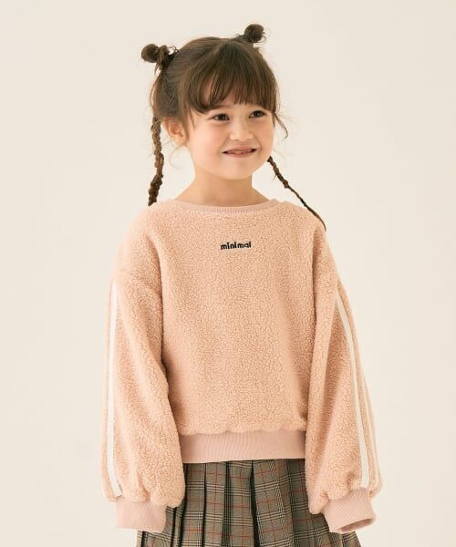 minimal / ミニマル スウェット | ボアプルオーバー（ピンク）