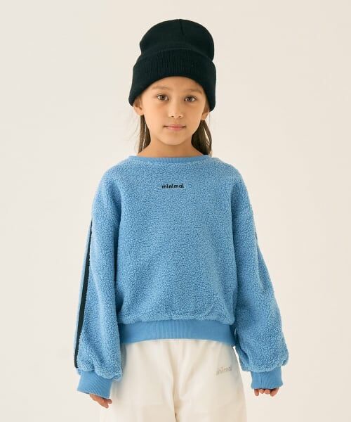 minimal / ミニマル スウェット | ボアプルオーバー（パープル）