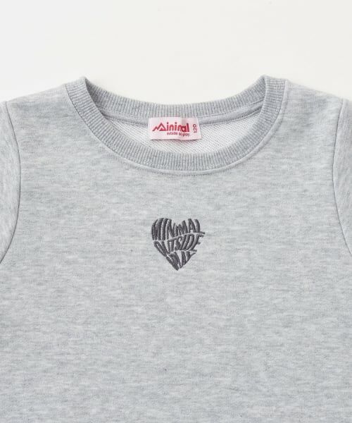 minimal / ミニマル その他トップス | 裏毛Aラインワンポイントプルオーバー | 詳細2