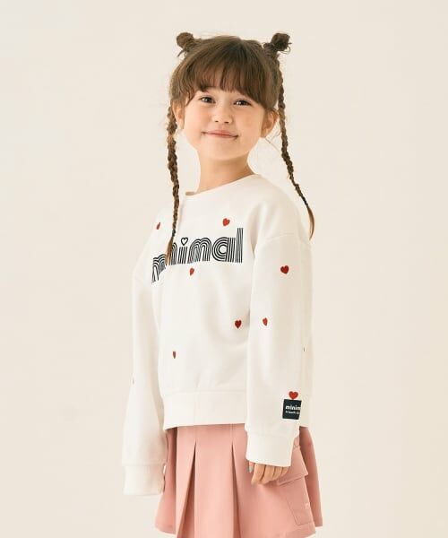 minimal / ミニマル スウェット | 刺しゅうアソートプルオーバー（オフ ホワイト）