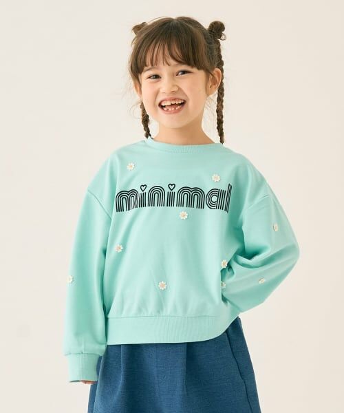 minimal / ミニマル スウェット | 刺しゅうアソートプルオーバー（ミント）