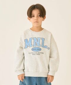 minimal / ミニマル スウェット | 【裏起毛】【綿100】ルーズシルエットロゴプルオーバー/トレーナー