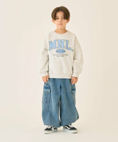 minimal / ミニマル スウェット | 【裏起毛】【綿100】ルーズシルエットロゴプルオーバー/トレーナー | 詳細14