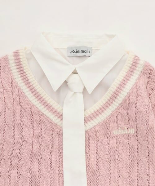 minimal / ミニマル ニット・セーター | 【家庭洗濯可】レイヤードニット | 詳細7