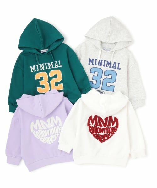 minimal / ミニマル パーカー | 【裏起毛】【綿100】ナンバー＆ハートパーカー | 詳細17
