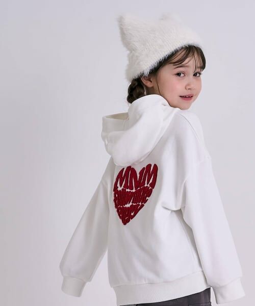 minimal / ミニマル パーカー | 【裏起毛】【綿100】ナンバー＆ハートパーカー | 詳細2