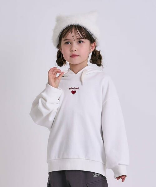 minimal / ミニマル パーカー | 【裏起毛】【綿100】ナンバー＆ハートパーカー | 詳細3