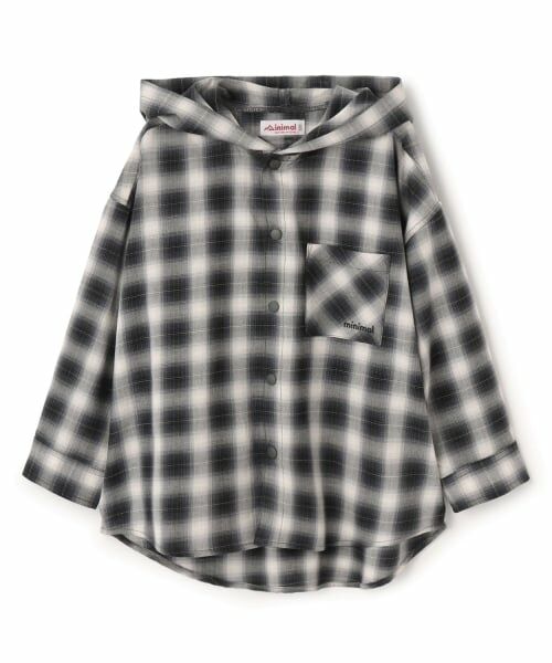 minimal / ミニマル パーカー | チェックシャツパーカー | 詳細11