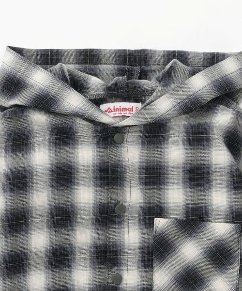minimal / ミニマル パーカー | チェックシャツパーカー | 詳細6