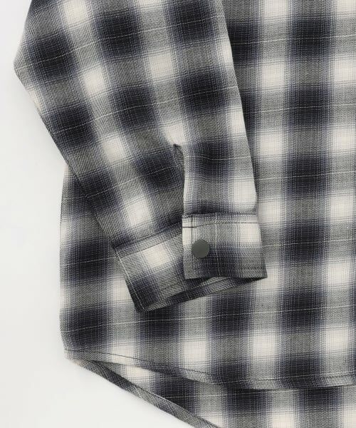 minimal / ミニマル パーカー | チェックシャツパーカー | 詳細7