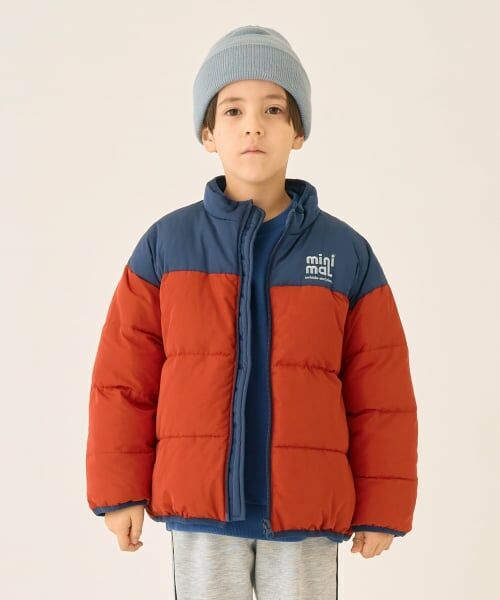 minimal / ミニマル ブルゾン | 切替中綿ブルゾン（赤）