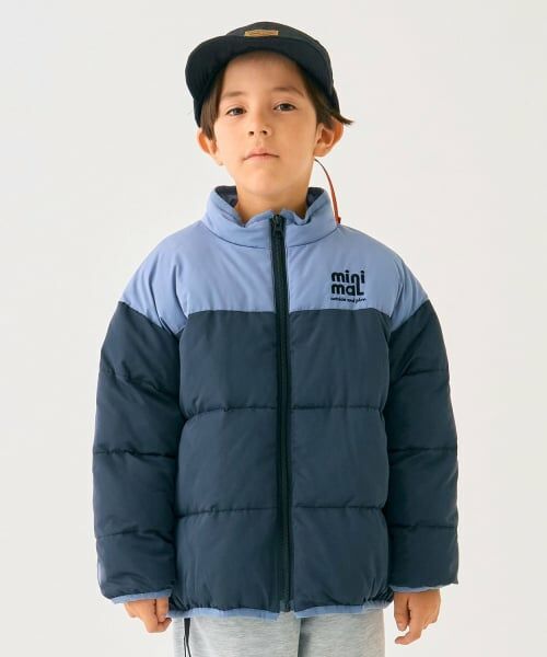 minimal / ミニマル ブルゾン | 切替中綿ブルゾン（黒）