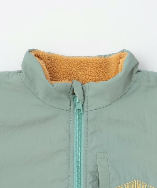 minimal / ミニマル ブルゾン | リバーシブル配色ボアアウター | 詳細11