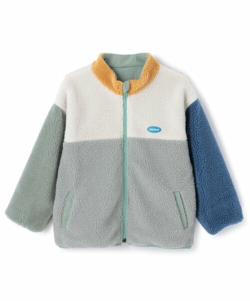 minimal / ミニマル ブルゾン | リバーシブル配色ボアアウター | 詳細19