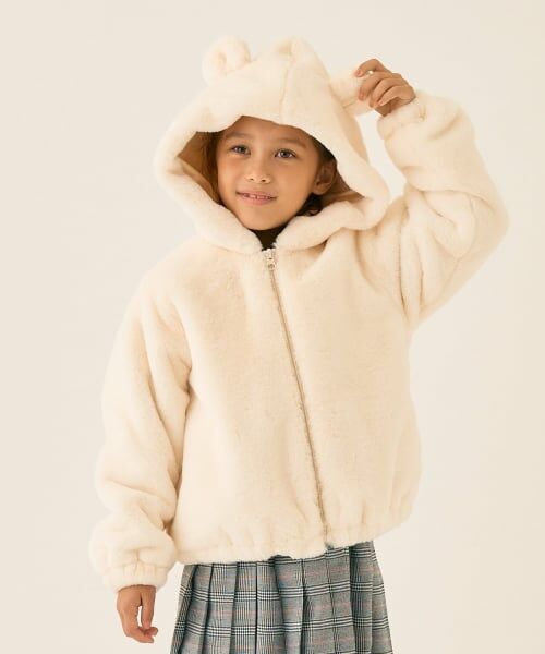 minimal / ミニマル ブルゾン | フェイクファーブルゾン（アイボリー）