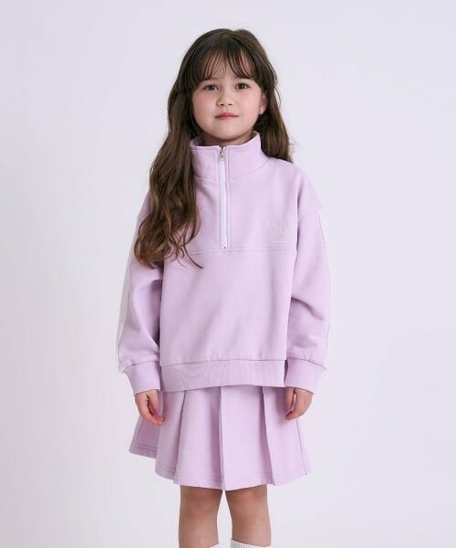 minimal / ミニマル スウェット | 【裏起毛】【綿100】ハーフジップセットアップ（ラベンダー）