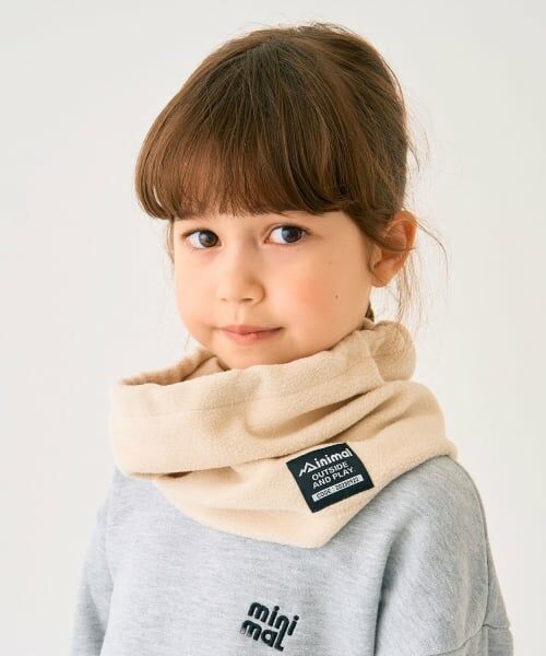 minimal / ミニマル ネックウォーマー・イヤーマフ | フリースネックウォーマー（オフ ホワイト）
