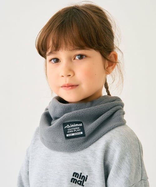 minimal / ミニマル ネックウォーマー・イヤーマフ | フリースネックウォーマー（チャコール）