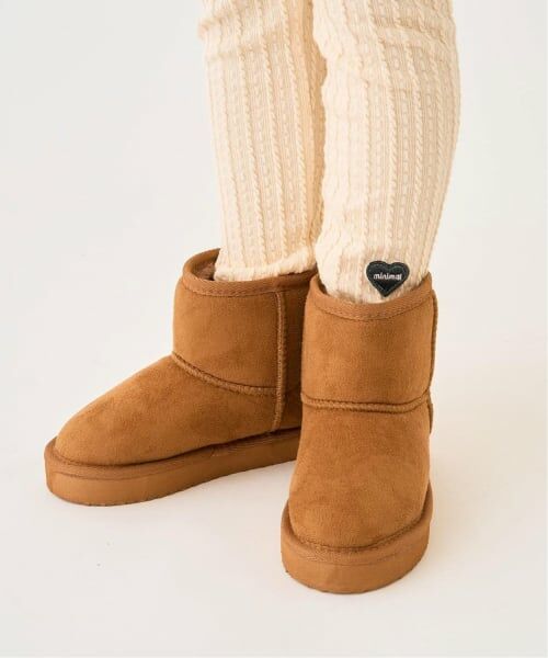 minimal / ミニマル ブーツ(ショート丈) | ムートンブーツ (茶)