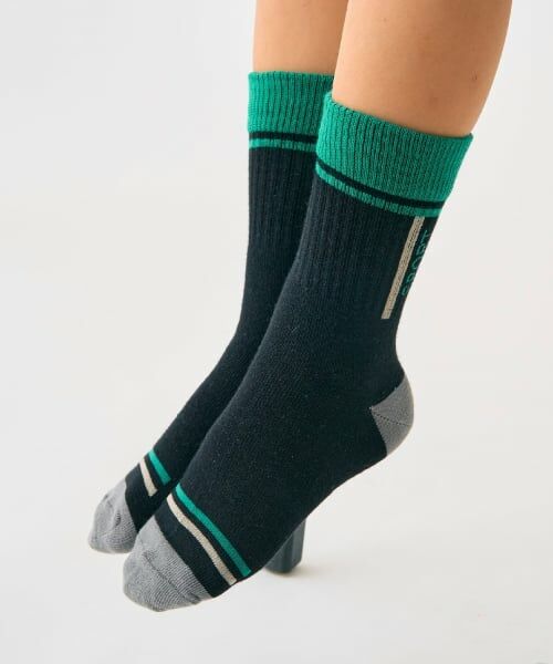 minimal / ミニマル ソックス | バイカラーソックス（黒）