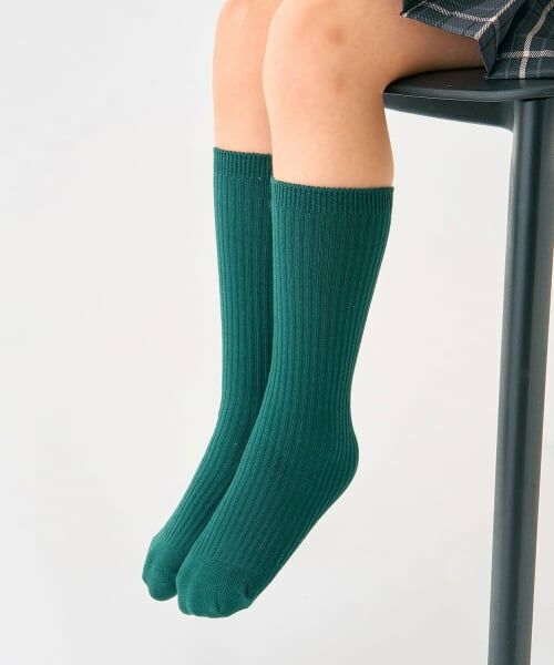 minimal / ミニマル ソックス | サイズレス無地ソックス（ディープ グリーン）