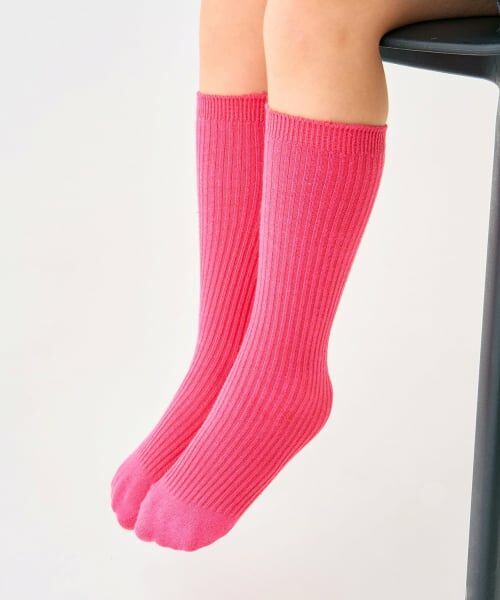 minimal / ミニマル ソックス | サイズレス無地ソックス（マゼンダ）