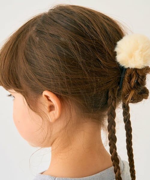 minimal / ミニマル ヘアゴム・シュシュ | フェイクファーポニー（クリーム）