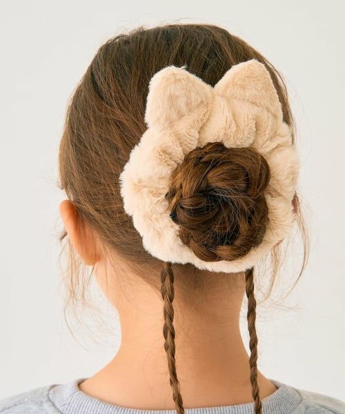 minimal / ミニマル ヘアゴム・シュシュ | フェイクファーネコミミシュシュ（茶）