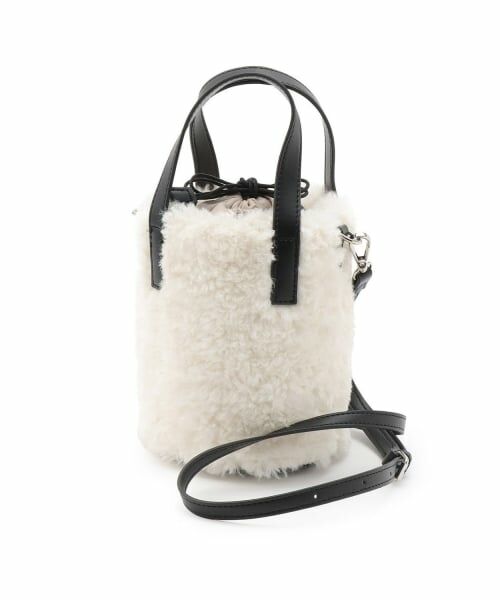 minimal / ミニマル ショルダーバッグ | ボアミニショルダー（アイボリー）