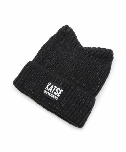 minimal / ミニマル ニットキャップ | ねこみみニット帽（黒）