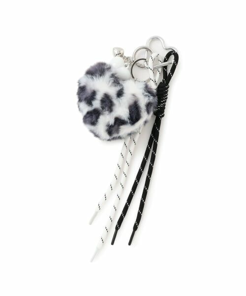 minimal / ミニマル チャーム | レオパードファーチャーム（オフ ホワイト）