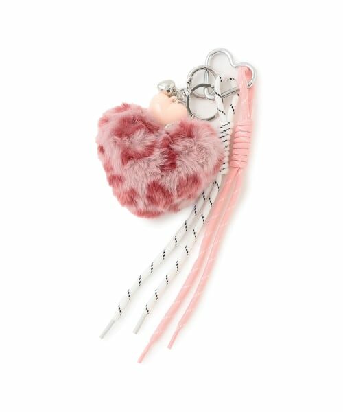 minimal / ミニマル チャーム | レオパードファーチャーム（ピンク）