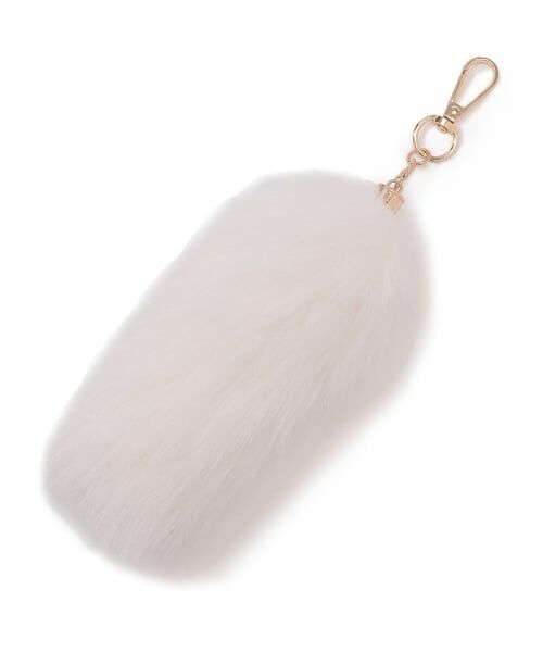 minimal / ミニマル チャーム | しっぽファーチャーム（白）