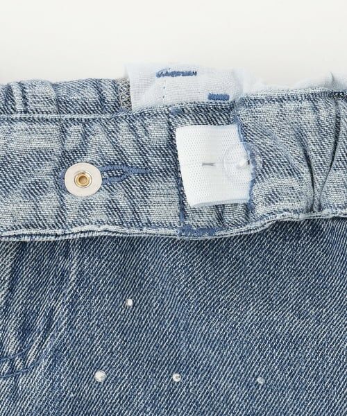 minimal / ミニマル ミニ・ひざ丈スカート | ラインストーンデニムスカート | 詳細10