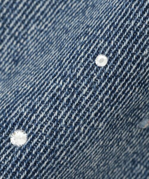 minimal / ミニマル ミニ・ひざ丈スカート | ラインストーンデニムスカート | 詳細13