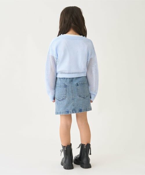 minimal / ミニマル ミニ・ひざ丈スカート | ラインストーンデニムスカート | 詳細5