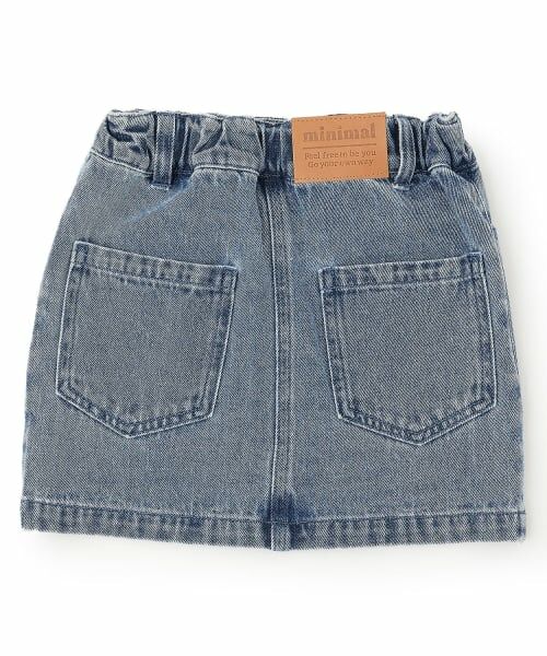 minimal / ミニマル ミニ・ひざ丈スカート | ラインストーンデニムスカート | 詳細7