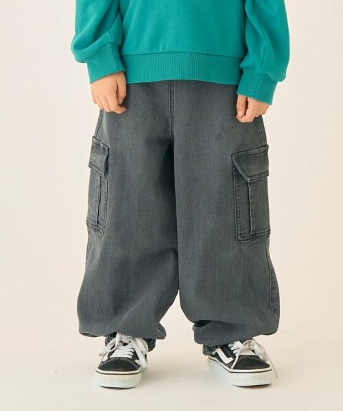 minimal / ミニマル その他パンツ | 【ストレッチ】デニムカーゴパンツ（黒）