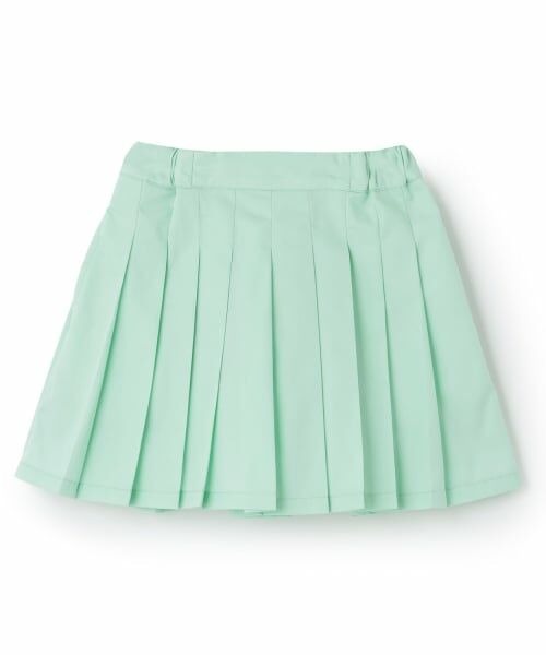 minimal / ミニマル ショート・ハーフ・半端丈パンツ | プリーツスカパン（エメラルド グリーン）