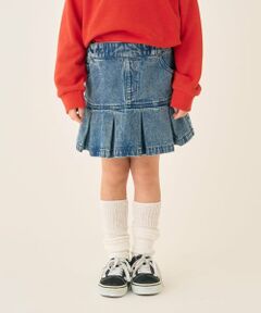 minimal / ミニマル ショート・ハーフ・半端丈パンツ | 裾ボックスタックスカート/デニム